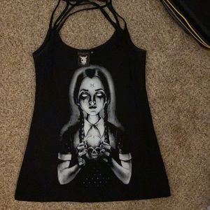 Wednesday Addams cross cross women’s tank